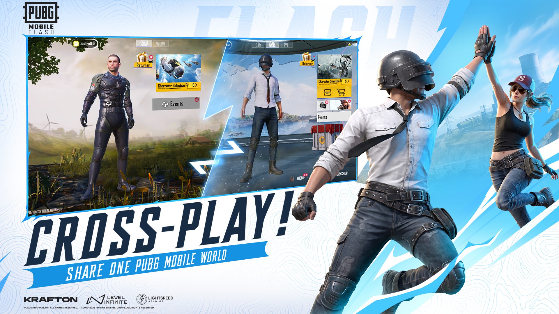 Pemain PUBG Mobile Flash beradu tos dengan pemain PUBG Mobile utama